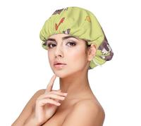 Mapache kawaii lindo,Gorro de dormir de satén para adultos - Gorro de dormir elástico para mujer, cubrecabello nocturno