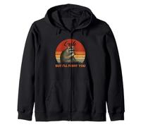 Mapache Lindo Pero voy a Luchar contra Usted Basura Panda Humor Cita Sudadera con Capucha