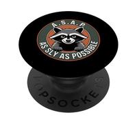 Mapache mapache salvaje lo antes posible PopSockets PopGrip Adhesivo