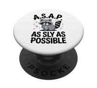 Mapache mapache salvaje lo antes posible PopSockets PopGrip Adhesivo
