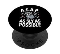 Mapache mapache salvaje lo antes posible PopSockets PopGrip Adhesivo