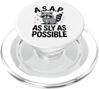 Mapache mapache salvaje lo antes posible PopSockets PopGrip para MagSafe