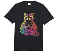 Mapache Meditación Animal Meditación Zen Divertido Yoga Yogi Comfort Colors Adult Heavyweight T-Shirt