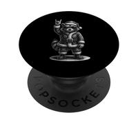 Mapache Música Rock Navidad Amante De Los Anim PopSockets PopGrip Adhesivo