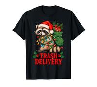 Mapache Navideño con Broma de Reparto Camiseta