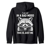 Mapache No De Mal Humor Actitud Animal Sarcástico Sudadera con Capucha