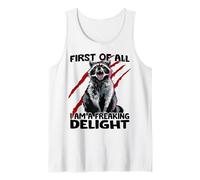 Mapache Panda del Caos Duende del Caos Sarcasmo Mapache Camiseta sin Mangas