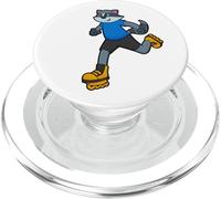 Mapache Patinaje en línea Patines en línea Deportes PopSockets PopGrip para MagSafe