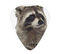 Mapache peludo,12 púas de guitarra, 3 grosores diferentes para guitarra acústica, bajo y ukelele