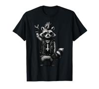 Mapache Punk Música Rock Camiseta