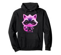 Mapache Retro Animal Kawaii Lindo Motivo Sudadera con Capucha