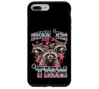 Mapache Rizz Em con Tism Divertido Dicho Autismo Meme Hombres Mujeres Carcasa para iPhone 7 Plus/8 Plus