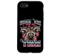 Mapache Rizz Em con Tism Divertido Dicho Autismo Meme Hombres Mujeres Carcasa para iPhone SE (2020) / 7/8