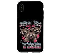 Mapache Rizz Em con Tism Divertido Dicho Autismo Meme Hombres Mujeres Carcasa para iPhone XS MAX