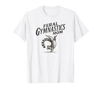 Mapache salvaje divertido de la mamá de la gimnasia para la madre de la gimnasta Camiseta