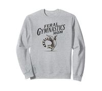 Mapache salvaje divertido de la mamá de la gimnasia para la madre de la gimnasta Sudadera