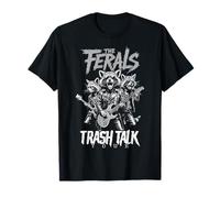 Mapache Salvaje Trash Talk Ferals Banda Punk Músico Divertido Camiseta