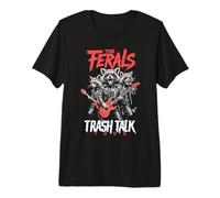 Mapache Salvaje Trash Talk Ferals Banda Punk Músico Divertido Camiseta Premium