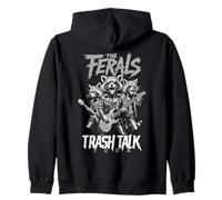 Mapache Salvaje Trash Talk Ferals Banda Punk Músico Divertido Sudadera con Capucha