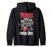 Mapache Salvaje Trash Talk Ferals Banda Punk Músico Divertido Sudadera con Capucha