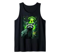 Mapache salvaje Ufo Selfie Bigfoot Alien Secuestro Ciencia ficción Camiseta sin Mangas