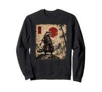Mapache Samurai Japonés Vintage Ukiyo-e Woodblock Anime Sudadera