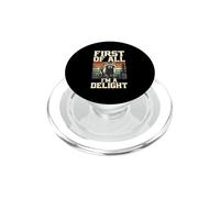 Mapache sarcástico Primero Que Nada Im Delight Funny Animal Wild PopSockets PopGrip para MagSafe