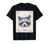 Mapache Tarot Card El Diablo Basura Oculta Panda Arte Camiseta