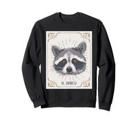 Mapache Tarot Card El Diablo Basura Oculta Panda Arte Sudadera