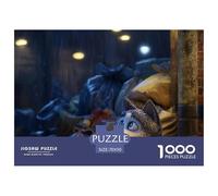 Mapache Urbano Puzzle de 1000 Piezas para Adultos Papel Escena Callejón Nocturno Juego de Puzzle 1000 Piezas Relajación Hogar Decoración Regalo 70x50cm/1000pcs