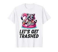 Mapache Vamos a ser destrozado Vacaciones Piscina Playa Beber Borracho Camiseta