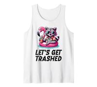 Mapache Vamos a ser destrozado Vacaciones Piscina Playa Beber Borracho Camiseta sin Mangas