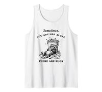 Mapache Vintage A Veces no estás Solo Hay Insectos Camiseta sin Mangas