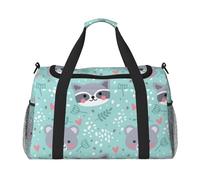 Mapache y Koala,Bolsas Deportivas, Bolsos de Viaje Deportivos Cruzados de Mano, Bolsas de Viaje de Gran Capacidad para Mujeres y Hombres.