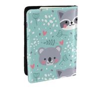 Mapache y Koala, Funda para Pasaporte Cartera de Viaje de Cuero PU Funda para Pasaporte Fundas para Pasaporte 6,5 Pulgadas