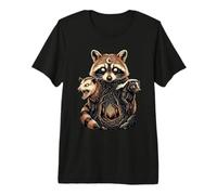 Mapache Zarigüeya Tejón Bosque Místico Camiseta Premium