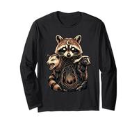 Mapache Zarigüeya Tejón Bosque Místico Manga Larga