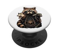 Mapache Zarigüeya Tejón Bosque Místico PopSockets PopGrip Adhesivo