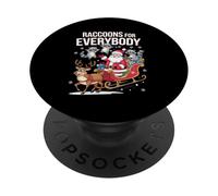 Mapaches para Todos, Hombres, Mujeres, niños, Divertidos, feos, Navidad PopSockets PopGrip Adhesivo