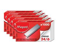 Maped - Material de oficina - Grapas 24/6, Caja compacta 1000 u. – Compatibilidad con grapadora