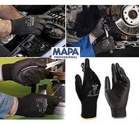 MAPAÑO® Profesional Ultrane 40510-548-0 Talla 11 Guantes - Negro (Paquete de 2)