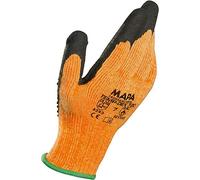 MAPAÑOC PROFESIONAL TEMPA - Guantes Dex Blanco 720gr 11 - Naranja/Negro (Pack de 2)