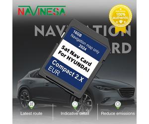 Mapas actualizadas Reino Unido Europa Sat Nav para Hyundai H1/i20/Santa Fe/Grand Santa Fe/Tucson 2024 sistema de navegación GEN2 tarjeta SD 16GB GPS for Hyundai Compact2
