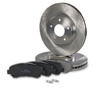 MAPCO Kit de discos de freno y pastillas 47549 – Eje delantero ventilado, chapa antichirridos