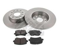 MAPCO Discos de Freno Trasero Pastillas para VW GOLF VI (5K1) TOURAN (1T1, 1T2)