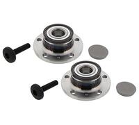 MAPCO Juego de cojinete de rueda 46768 eje trasero ambos lados 32mm con anillo sensor magnético incorporado Compatible con VW GOLF VI 5K1 Passat B7 Variant 365 Golf V Hatchback 1K1 TOURAN 1T3