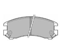 MAPCO Juego de pastillas de freno Delantero con contacto avisador de desgaste 6437 Juego de pastillas de freno Compatible con NISSAN SUNNY II Coupé B12, SUZUKI SWIFT II Fastback EA, MA