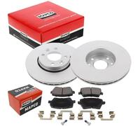 MAPCO Kit de Discos de Freno y Pastillas - Discos de Freno Eje delantero 258 ventilado - Pastillas de Freno Compatible con RENAULT Clio IV Grandtour KH con tornillos pinza freno