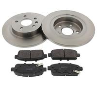 MAPCO Kit de Discos de Freno y Pastillas - Discos de Freno Eje trasero 268 macizo - Pastillas de Freno compatible con OPEL Astra J Sports Tourer P10 Astra J Hatchback P10 Mokka/Mokka X J13 Chapa