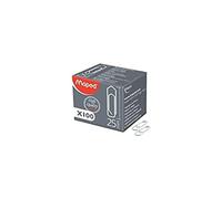 Maped 032061 sujetapapel Acero 1000 pieza(s) - Sujetapapeles (32 mm, Acero inoxidable, 1000 pieza(s))